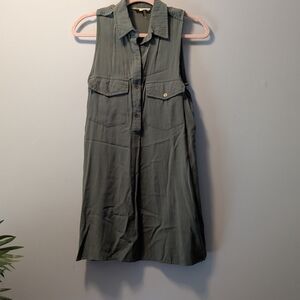 Entro Teal Collared Top